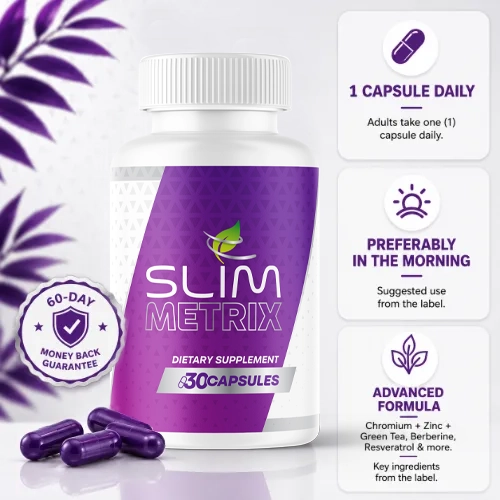 Slim Metrix money-back guarantee seal — 60-day buyer protection